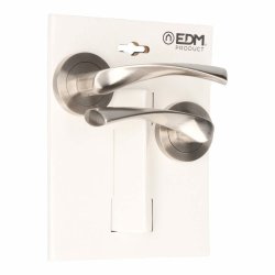 uppsttning handtag EDM 86032 707 Aluminium  6,5 x 12 cm