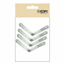 Stll fyrkantigt EDM 86093 an24 Rostfritt stl 8 x 8 x 1,9 cm 4