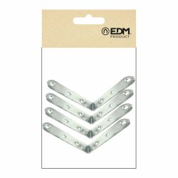 Stll fyrkantigt EDM 86094 an24 Rostfritt stl 10 x 10 x 1,9 cm