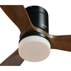 Takflkt med belysning Grunkel Brun Svart 55 W
