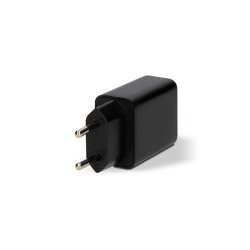 Vggladdare + USB A till USB C Kabel KSIX USB Svart