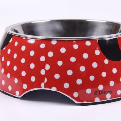 Hundmatare Minnie Mouse 760 ml Melamin Metall Multicolour