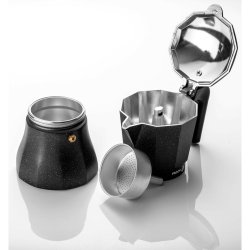 Italiensk Kaffepanna Fagor Svart Aluminium 12 Csszk