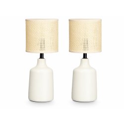 Bordslampa Vit 60 W 2 antal