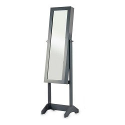 Fristende spegel Gift Decor Gr Tyg Glas MDF Tr MDF 36 x 140 x