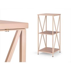 Bokhylla Gift Decor Brun Metall 33 x 33 x 75 cm