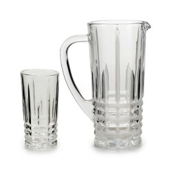 Set med kanna och glas Vivalto 41053 Transparent Glas 250 ml