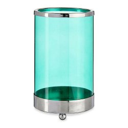Ljusstakar Gift Decor SW120612B Bl Silvrig Silver Metall Glas 9
