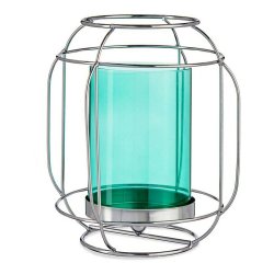 Ljusstakar Gift Decor SW120663B Bl Silvrig Silver Metall Glas 1
