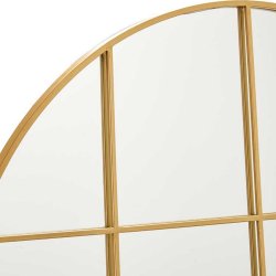 Vggspegel Rund Gyllene Metall (100 x 2,5 x 100 cm)