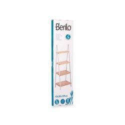 Badrumshyllor Berilo WR5504-4-426 Vit Naturell 40 x 109,3 x 30 c