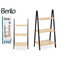 Badrumshyllor Berilo WR5504-3-430 Svart Naturell 40,3 x 81,5 x 3