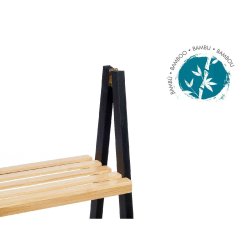 Badrumshyllor Berilo WR5504-3-430 Svart Naturell 40,3 x 81,5 x 3