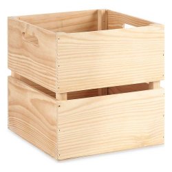 Frvaringslda furutr Naturligt brunt (30 x 30 x 30 cm)