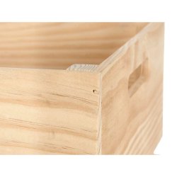 Frvaringslda furutr Naturligt brunt (30 x 30 x 30 cm)