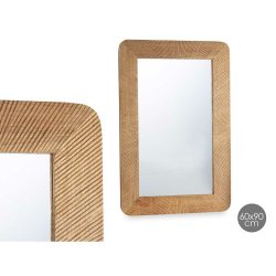 Vggspegel 44 Brun Rnder 90 x 60 x 2 cm Rektangulr