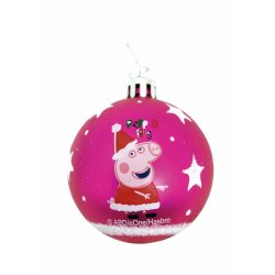 Julgranskula Peppa Pig Cosy corner Fuchsia 6 antal Plast ( 8 cm