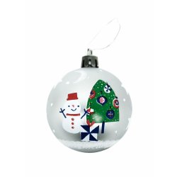 Julgranskula Peppa Pig Cosy corner Silvrig 6 antal Plast ( 8 cm