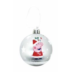 Julgranskula Peppa Pig Cosy corner Silvrig 10 antal Plast ( 6 c