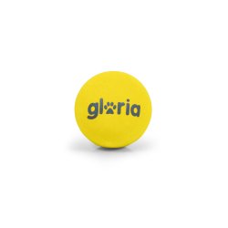 Boll till husdjur Gloria PLAY AND RUN Gul Skum TPR S 4,5 cm 2 an