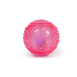 Boll till husdjur Gloria PLAY AND RUN Rosa TPR 6,35 cm