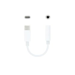USB-C till Jack 3.5 mm Adapter NANOCABLE 10.24.1205-W Vit (1 ant