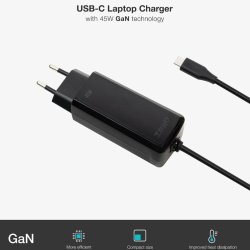 Laptopladdare TooQ TQLC-USBCGAN45PD-C 45 W