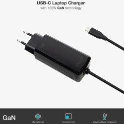 Laptopladdare TooQ TQLC-USBCGAN100PD-C 100 W