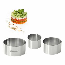 Former Quttin Rostfritt stl Silvrig 10 x 10 x 5 cm (12 antal) (