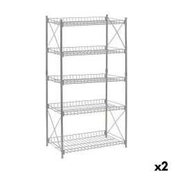 Bokhylla Confortime Metall 52 x 34 x 110 cm (2 antal)
