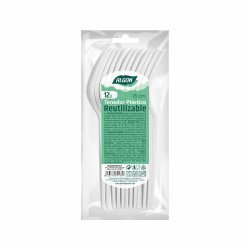 Gaffelset Algon teranvndningsbar Vit 36 antal 18 cm