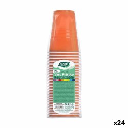 Set med teranvndbara glas Algon Orange 24 antal 250 ml (25 Del