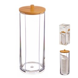 Lda med lock Ballete 7,3 x 18,5 cm Sminkdynor i bomull Bambu