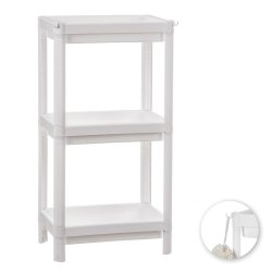 Badrumshyllor Ballete Vit Plast 35,5 x 23 x 75 cm