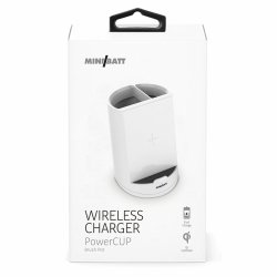 Trdls laddare med mobilhllare MiniBatt PowerCUP Stiftpenna Vi