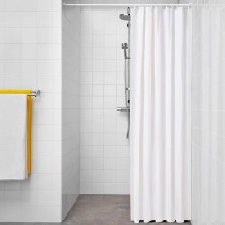 Duschdraperi Exma Vit PVC 180 x 180 cm