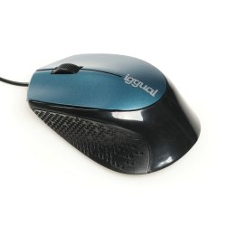Mus iggual COM-ERGONOMIC-R 800 dpi Bl Svart/Bl