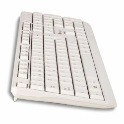 Tangentbord NGS NGS-KEYBOARD-0284 Vit Qwerty Spanska