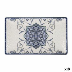 Servingsfat La Mediterrnea Rosetta Porslin Rektangulr 25,3 x 1