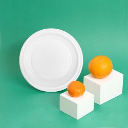 Set med teranvndbara tallrikar Maxi Products Vit Plast 100 Del