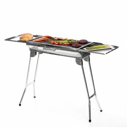 Hopf�llbar Kolgrill i Rostfritt St�l ExelQ InnovaGoods Rostfritt