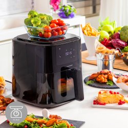 Luftfrits med vg InnovaGoods Fryinn Balance 5000 Svart 1500 W