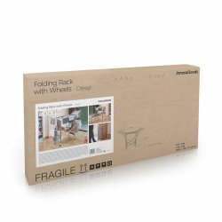 Vertikalt hopfllbart torkstll med hjul Dreeyl InnovaGoods 38 s