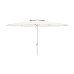 Marbueno Parasoll Stl 8 Ribbor D270 cm Polyester Vit Trdgrd,