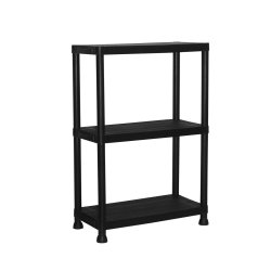 Marbueno Hylla 3 Hyllor Plast Svart 61x31x91 cm Trdgrd 10536