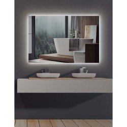 Badrumsspegel med LED-belysning Ledimex SUEC006-70 70 x 80 cm