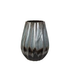 Vas Romimex Bl Svart Bl/Svart Keramik 23 x 28 x 23 cm
