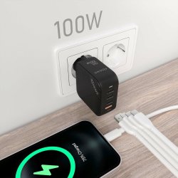 Vggladdare Aisens ASCH-100W4P029-BK 100 W Svart (1 antal)