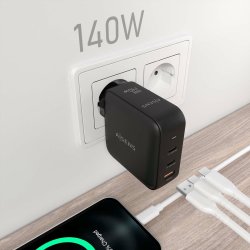 Vggladdare Aisens ASCH-140W3P031-BK 140 W Svart (1 antal)