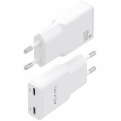 Vggladdare Aisens ASCH-30W2P048-W Vit 30 W